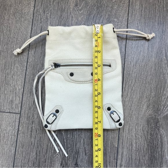 Balenciaga Motocross Drawstring Cosmetic Pouch - Picture 9 of 10